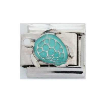 Turtle Italian Charm Link, Stainless Steel