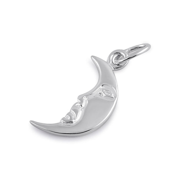 Sterling Silver Crescent Moon Necklace