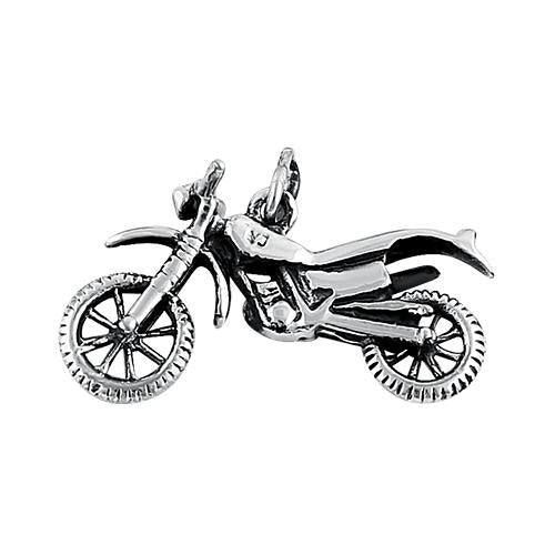 Sterling Silver Motorcycle Necklace