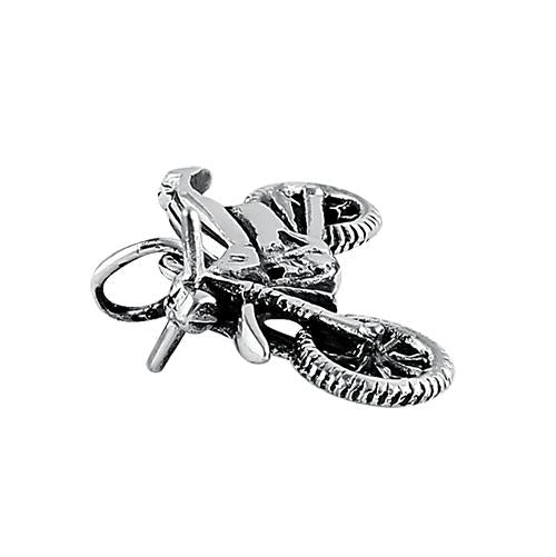 Sterling Silver Motorcycle Necklace