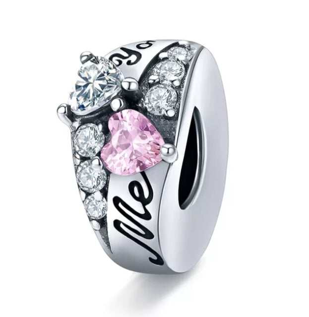 Sterling Silver You and Me Charm