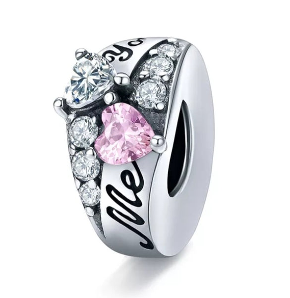 Sterling Silver You and Me Charm