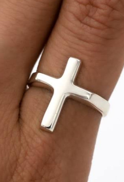 Sterling Silver Cross Ring