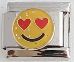 Stainless Steel Love Smiley Face Nomination Style Link