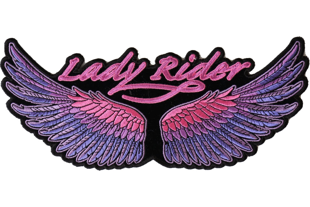 Lady Rider Iron On Patch