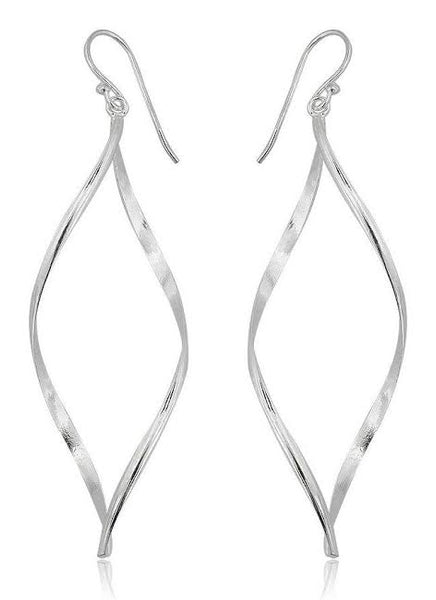 Sterling Silver Twisted Earrings